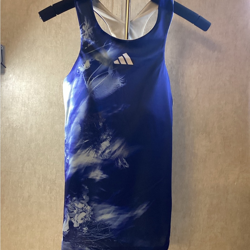 Adidas Women's Vibrant Blue Mini Dress